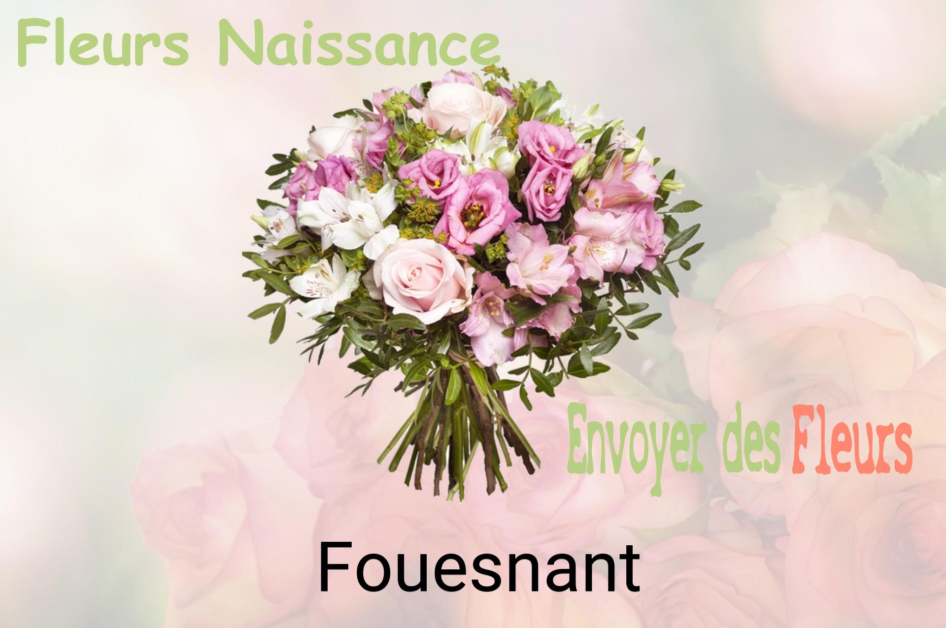 Bouquet de fleurs de naissance livré à Fouesnant